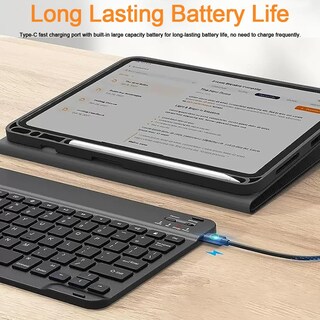 Foto 7 | Foto 7 | Funda De Teclado Compatible Para Samsung Galaxy Tab A9+ 11'' 2023 - Venta Internacional.