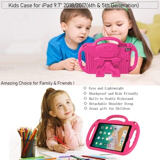 Foto 7 | Foto 7 | Funda Ltrop Kids Para Ipad De 5.ª Y 6.ª Generación (2017/2018) Y Air 2 Color Rosa - Venta Internacional.