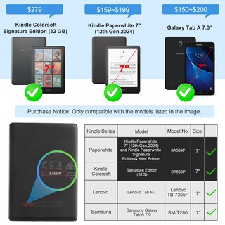 Foto 2 | Foto 2 | Funda Para Tableta Idlehands Clear De 7 Pulgadas Ultrafina Negra - Venta Internacional.
