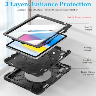 Foto 6 | Foto 6 | Funda Miesherk Para Ipad De 11.ª Y 10.ª Generación De 11 Pulgadas Con Accesorios - Venta Internacional.