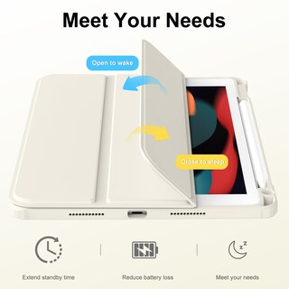 Foto 5 | Foto 5 | Funda Jksml Para Ipad De 9ª 8ª Y 7ª Generación De 10 2 Pulgadas Con Soporte Para Lápices - Venta Internacional.