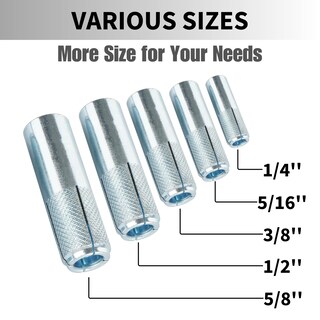 Foto 4 | Foto 4 | Drop-in Anchors Party Animal 20 Unidades Chapadas En Zinc 5/8-11 - Venta Internacional.