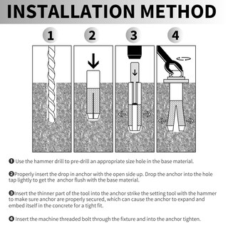 Foto 6 | Foto 6 | Drop-in Anchors Party Animal 20 Unidades Chapadas En Zinc 5/8-11 - Venta Internacional.