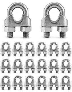 Foto 7 | Foto 7 | Abrazadera Para Cable De Acero Inoxidable Qwork M12 304 Paquete De 20 - Venta Internacional.