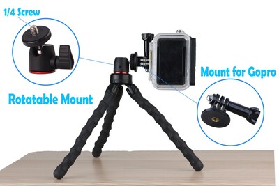 Foto 5 | Foto 5 | Trípode De Cámara Flexible Hocoder Compatible Con Gopro Hero - Venta Internacional.