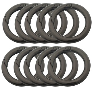 Foto 1 | Foto 1 | Mosquetones Bytiyar Big Round 63 Mm Metal 10 Unidades Pistola Negra - Venta Internacional.