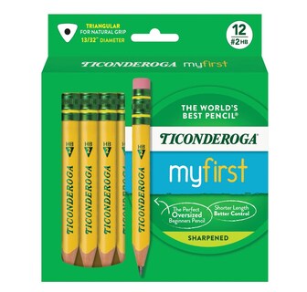 Foto 1 | Foto 1 | Lápices Ticonderoga My First Short Triangular #2 Hb Soft X12 - Venta Internacional.