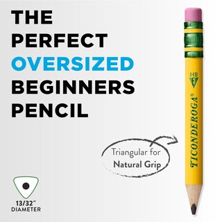 Foto 4 | Foto 4 | Lápices Ticonderoga My First Short Triangular #2 Hb Soft X12 - Venta Internacional.