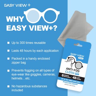Foto 2 | Foto 2 | Paño De Microfibra Antivaho Easy View+ Para Gafas - Venta Internacional.