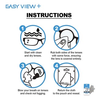 Foto 3 | Foto 3 | Paño De Microfibra Antivaho Easy View+ Para Gafas - Venta Internacional.