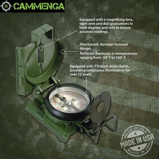 Foto 3 | Foto 3 | Brújula Cammenga Lensatic Fosforescente De Grado Militar - Venta Internacional.