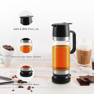 Foto 4 | Foto 4 | Dispensador De Sirope De Café Aelga Vidrio De 360 Ml Con Mango Negro Paquete De 2 - Venta Internacional.