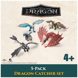 Foto 3 | Foto 3 | Juego De Cazador De Dragones Toy Dreamworks Dragons Paquete De 5 Unidades Con Mangle - Venta Internacional.