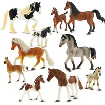 Set De Figuras Zippytots Horse Realistic  10 Unidades  Para Niños - Venta Internacional.