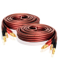 Cable De Altavoz Lonpoo Calibre 14 Cobre Libre De Oxígeno 2 M Paquete De 2 - Venta Internacional.