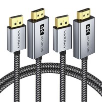 Adaptador De Cable Displayport A Hdmi 1 M Paquete De 2 Unidades Warrky 4k 60 Hz - Venta Internacional.