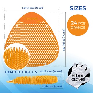 Foto 2 | Foto 2 | Desodorizante Para Orinal Spargos Con Aroma A Naranja Paquete De 24 - Venta Internacional.