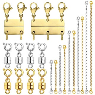 Foto 1 | Foto 1 | Set De Cierre Y Extensor De Collar Evnlo Multi En Oro Y Plata - Venta Internacional.