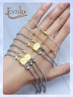 Foto 2 | Foto 2 | Set De Cierre Y Extensor De Collar Evnlo Multi En Oro Y Plata - Venta Internacional.
