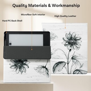 Foto 6 | Foto 6 | Funda De Piel Con Soporte Cobak Para Kindle Scribe De 10 2 Pulgadas Con Soporte Para Bolígrafos - Venta Internacional.