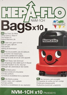 Foto 1 | Foto 1 | Paquete De Bolsas Filtrantes Desechables Numatic Nvm-1ch Hepaflo'  10 Bolsas - Venta Internacional.