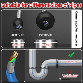 Foto 5 | Foto 5 | Cámara De Alcantarillado Sanypace 30 M Inspección De Tuberías 17 Mm 5600 Mah 4 3 Pulgadas - Venta Internacional.