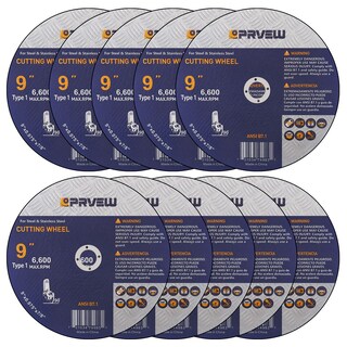 Foto 1 | Foto 1 | Cut Off Wheels Prvew De 9 Pulgadas Paquete De 10 Unidades Para Amoladora Angular - Venta Internacional.