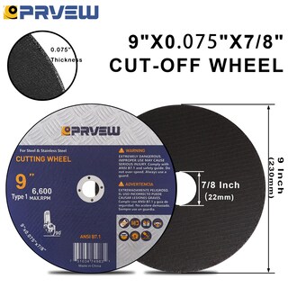 Foto 2 | Foto 2 | Cut Off Wheels Prvew De 9 Pulgadas Paquete De 10 Unidades Para Amoladora Angular - Venta Internacional.