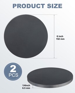 Foto 2 | Foto 2 | Placa De Acero Wenhuali Laminada En Caliente A36 De 6 Cm De Diámetro Círculo X 6 Mm - Venta Internacional.