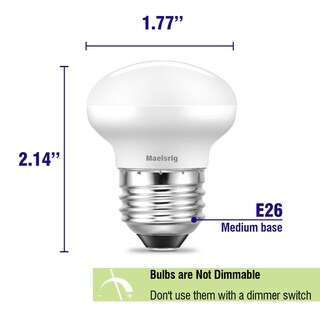 Foto 2 | Foto 2 | Bombilla Led Maelsrlg R14 De 4 W (equivalente A 40 W) Minireflector 2700 K - Venta Internacional.