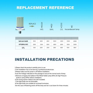 Foto 6 | Foto 6 | Bombilla Led Tipo Maíz Djdtdty De Alto Brillo 250 W 29820 Lm - Venta Internacional.