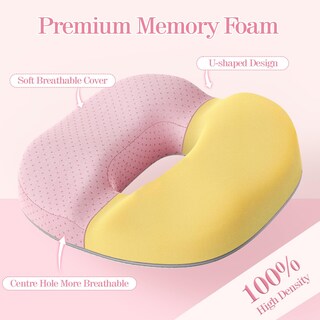 Foto 2 | Foto 2 | Cojín De Asiento Donut Espuma Viscoelástica Benazcap Rosa - Venta Internacional.