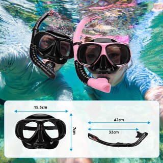 Foto 6 | Foto 6 | Equipo De Esnórquel Laurusaki Para Adultos Juego De Máscaras De Esnórquel (negro) - Venta Internacional.