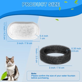Foto 2 | Foto 2 | Paquete De 20 Filtros Para Fuentes De Agua Cat Whksoy Para 3.2 L Y 2 L - Venta Internacional.