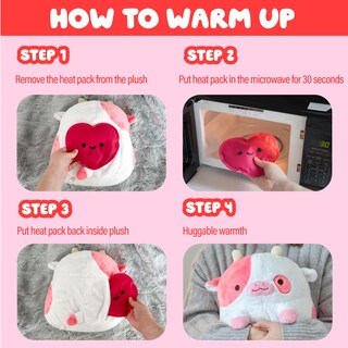 Foto 5 | Foto 5 | Calefactable De Vaca De Peluche Con Aroma A Fresa Para Aliviar Los Calambres Menstruales - Venta Internacional.