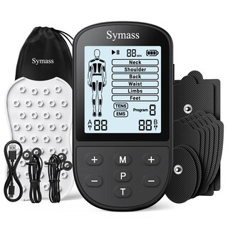 Foto 1 | Foto 1 | Estimulador Muscular Tens Unit Symass 24 Modos Con 10 Almohadillas Color Negro - Venta Internacional.