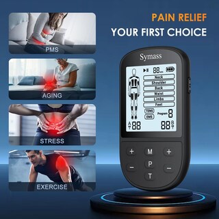 Foto 3 | Foto 3 | Estimulador Muscular Tens Unit Symass 24 Modos Con 10 Almohadillas Color Negro - Venta Internacional.