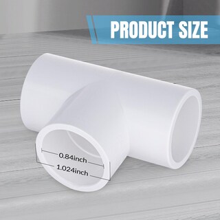 Foto 2 | Foto 2 | Accesorios De Pvc En Forma De Camiseta De 3 Vías De 1 Pulgada Aptos Para Muebles (16 Paquetes) - Venta Internacional.