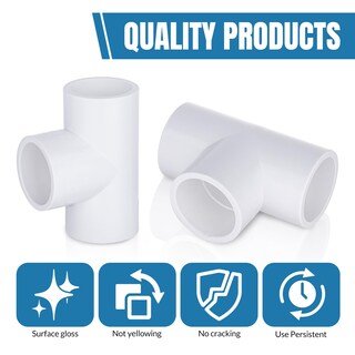Foto 5 | Foto 5 | Accesorios De Pvc En Forma De Camiseta De 3 Vías De 1 Pulgada Aptos Para Muebles (16 Paquetes) - Venta Internacional.