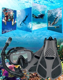 Foto 7 | Foto 7 | Set 4 En 1 De Equipo De Snorkel Ubekezele Para Adultos Con Bolsa De Viaje - Venta Internacional.