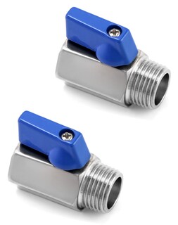Foto 7 | Foto 7 | Válvula Esférica Qwork Mini 1/2 Npt Con Rosca Hembra Y Macho X2 - Venta Internacional.