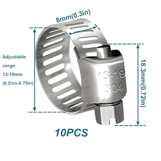 Foto 3 | Foto 3 | Manguera De Combustible Housun De 10 Mm De Diámetro Interno X 10 Pies Con 10 Abrazaderas Nbr - Venta Internacional.