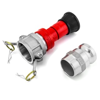 Foto 4 | Foto 4 | Boquilla Para Manguera Contra Incendios Qwork Heavy Duty 2 Npsh/npt Con Camlock - Venta Internacional.