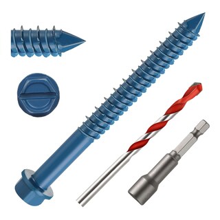 Foto 1 | Foto 1 | Kit De Anclaje De Tornillos Para Hormigón Kvohlum 1/4 X 3 Con Broca 50 Unidades - Venta Internacional.