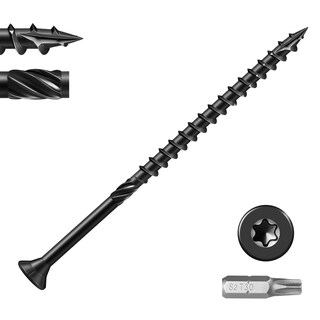 Foto 1 | Foto 1 | Tornillos De Cubierta Bnuok #14 Para Madera Exterior De 8 Pulgadas Con Broca T30 En Forma De Estrella - Venta Internacional.