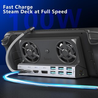 Foto 5 | Foto 5 | Ventiladores De Refrigeración Dobles Docking Station Champsun 12 En 1 Para Steam Deck - Venta Internacional.