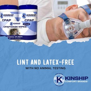 Foto 4 | Foto 4 | Toallitas Limpiadoras De Mascarillas Cpap Kinship Comfort Brands 300 Toallitas - Venta Internacional.