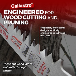 Foto 2 | Foto 2 | Hojas De Sierra Para Podar Madera Caliastro De 9 Pulgadas Y 5 Tpi Para Sierras Recíprocas Paquete De 5 - Venta Internacional.