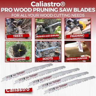 Foto 5 | Foto 5 | Hojas De Sierra Para Podar Madera Caliastro De 9 Pulgadas Y 5 Tpi Para Sierras Recíprocas Paquete De 5 - Venta Internacional.