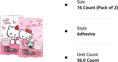 Foto 6 | Foto 6 | Cinta Adhesiva De Primeros Auxilios Bandages Chlife Hello Kitty Band 64 Unidades - Venta Internacional.